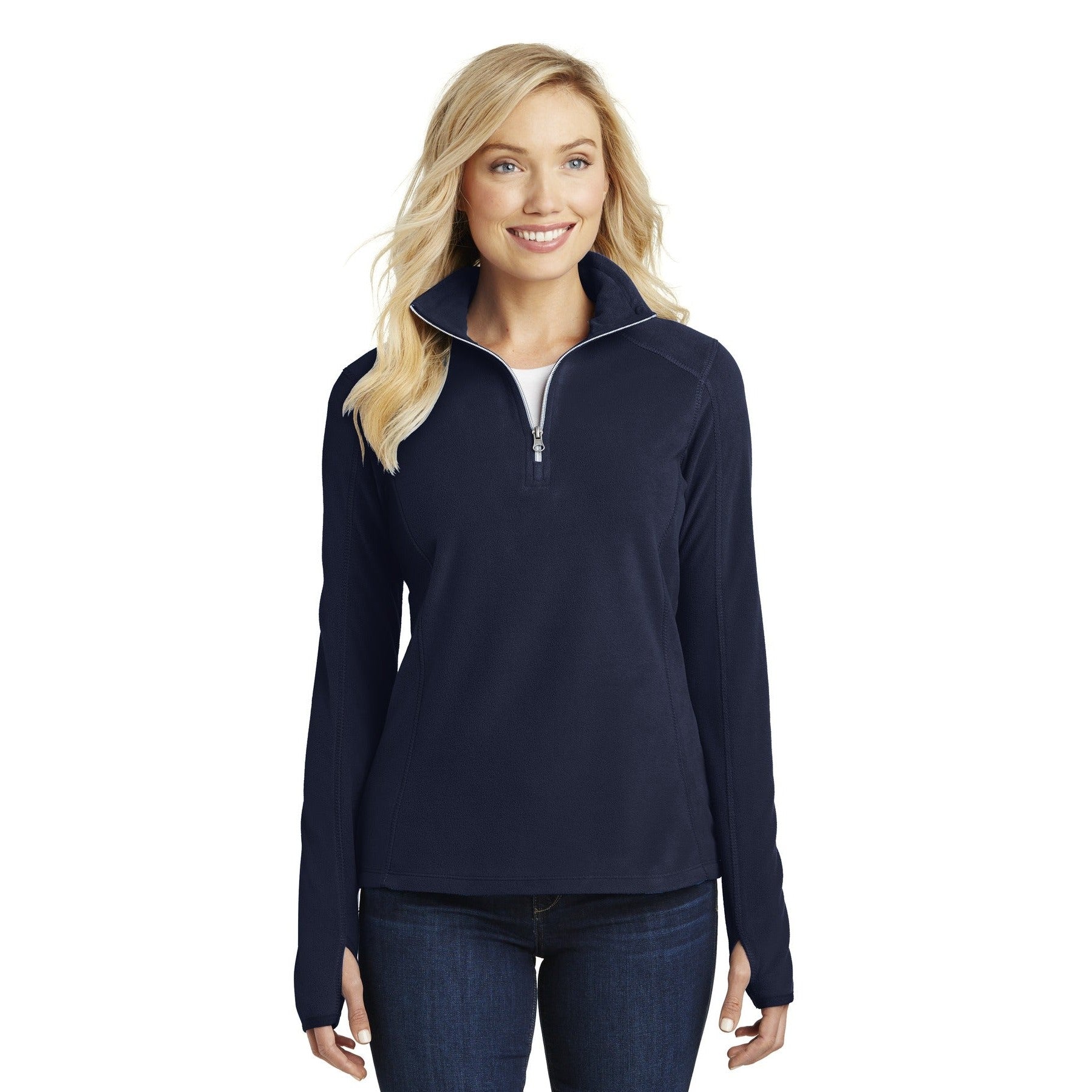 Port Authority-Port Authority® Women's Microfleece 1/2-Zip Pullover. L224-MedTech-3